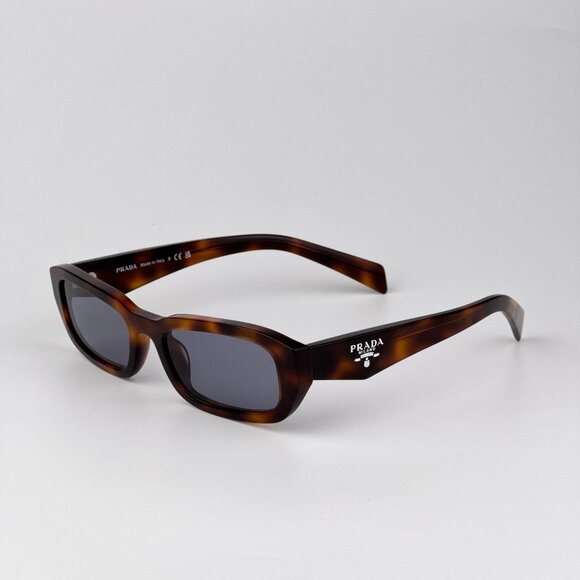 Prada PRB06S Rectangle Sunglasses – Havana Frame with Grey Lenses | Model 15W03N - Picture 7 of 10